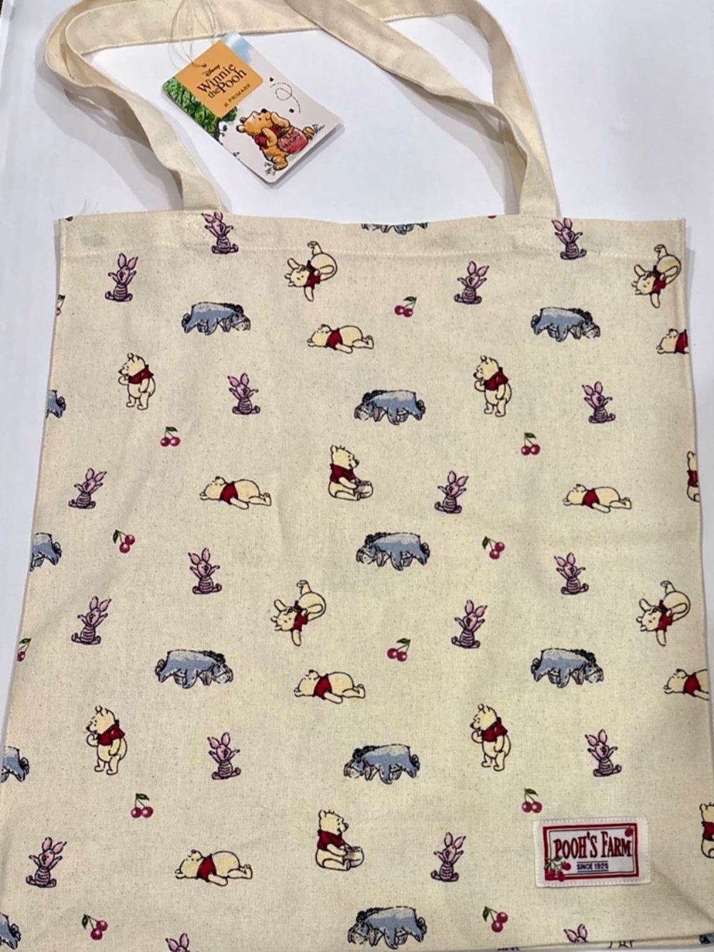 Primark X Disney  Winnie the Pooh Canvas Tote Pooh's Farm  NWT - Picture 6 of 6